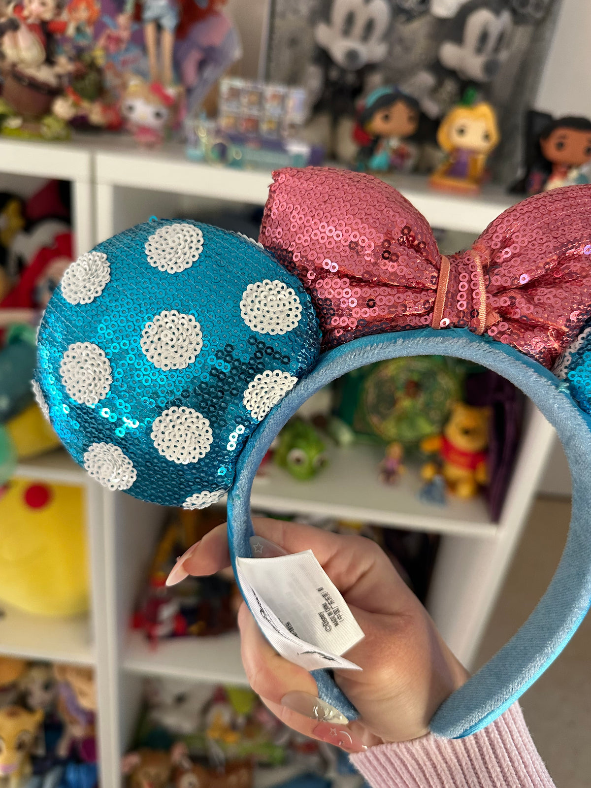 Ears Bleues à pois